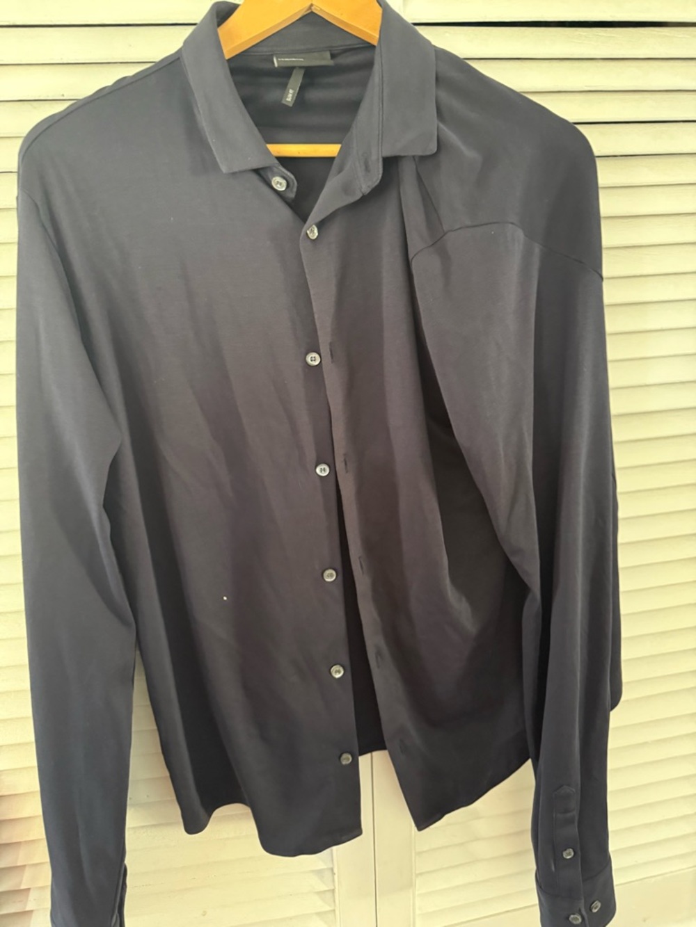 Emporio Armani Navy Slim-Fit Button Shirt